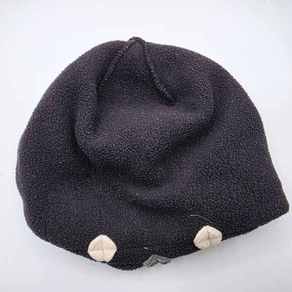Fownes Polartec Kids One Size Black Fleece Hat Embellished Winter Beanie Warm - Picture 4 of 5